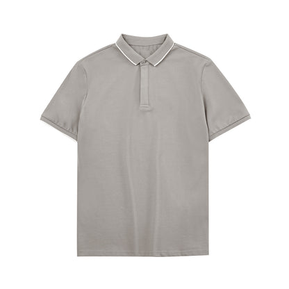 Kenneth – Gestreepte Polo met Contrasterende Kleur Kraag