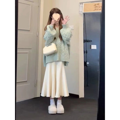 Women's Fashion Personalized Milk Fishtail Skirt