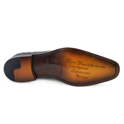 Ross – Zomerschoenen van Gegraveerd Vegan Leer voor Heren