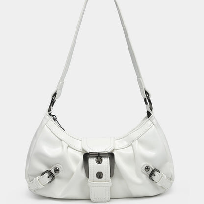 Women's Vintage Vintage Two-tone Leather Shoulder Bag