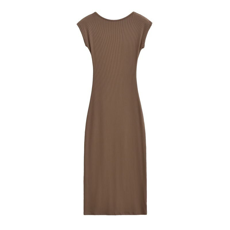 Women's Fashion Slim-fit Sheath Backless Dress