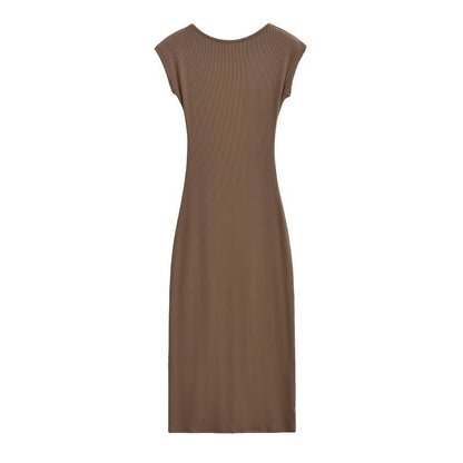 Women's Fashion Slim-fit Sheath Backless Dress