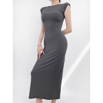 Women's Fashion Slim-fit Sheath Backless Dress