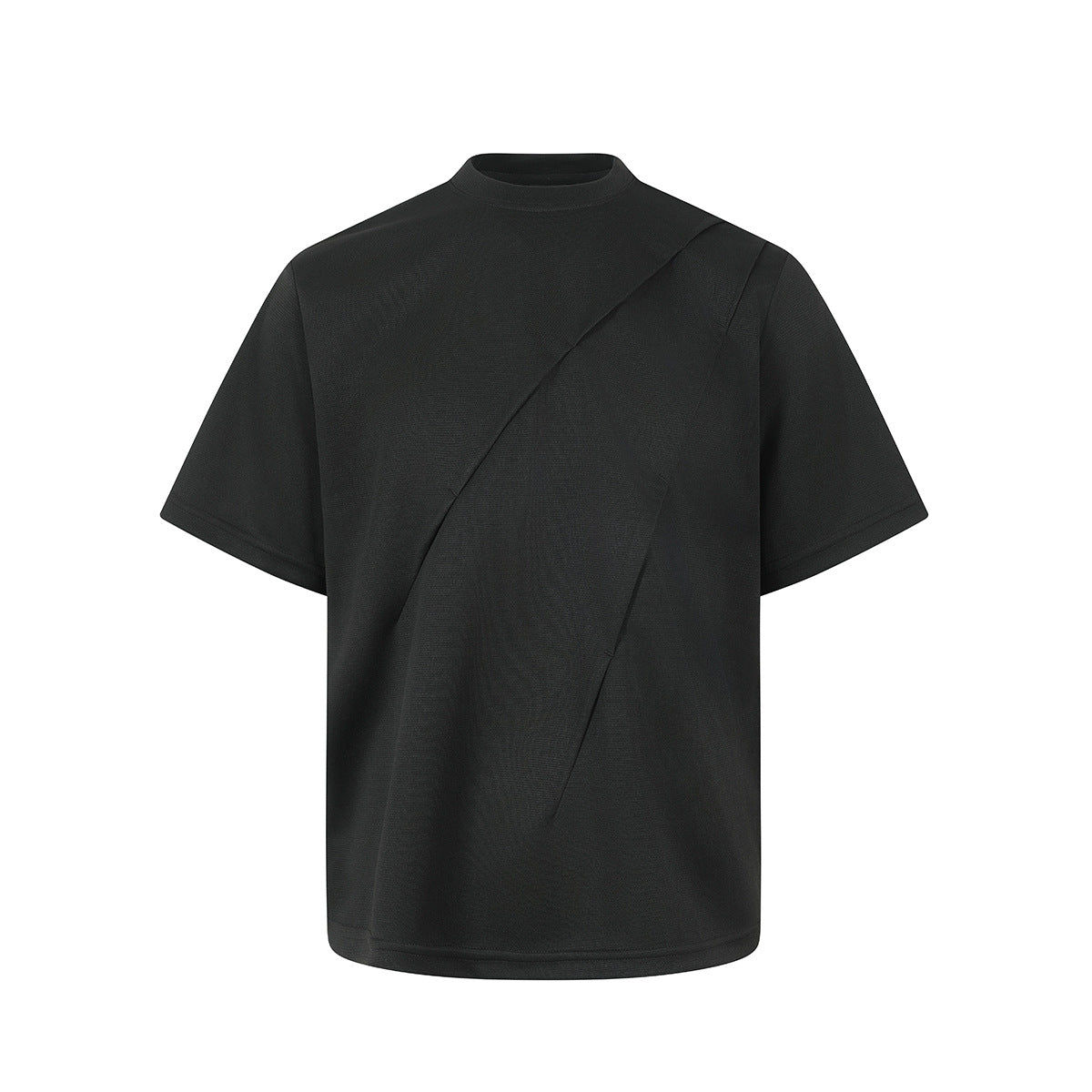 Ian – Effen Kleur Casual T-shirt voor Heren