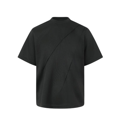 Ian – Effen Kleur Casual T-shirt voor Heren