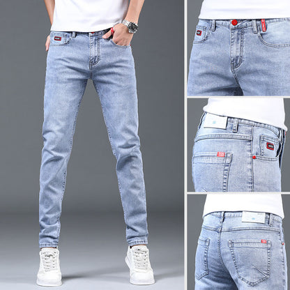 Ralph – Lichtgrijze Rechte Slim Jeans