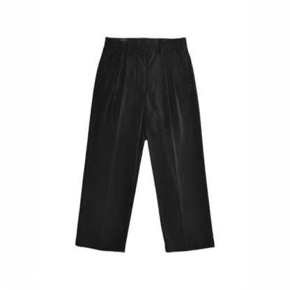 Perry – Losse Rechte Cargo Broek met Dubbele Plooi