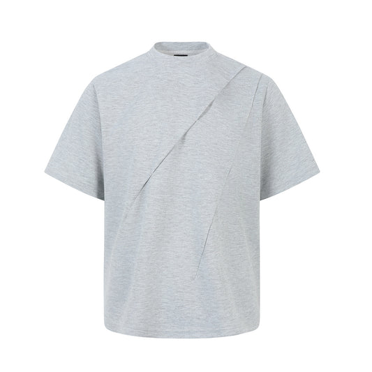 Ian – Effen Kleur Casual T-shirt voor Heren