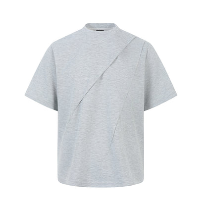 Ian – Effen Kleur Casual T-shirt voor Heren