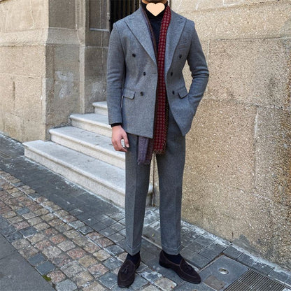 Peter – Houndstooth Dubbelzijdige Slim Fit Pak