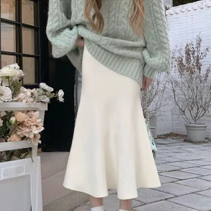 Women's Fashion Personalized Milk Fishtail Skirt