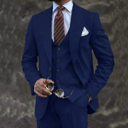 Allen – Roze Zakelijk Casual Drie-delig Pak