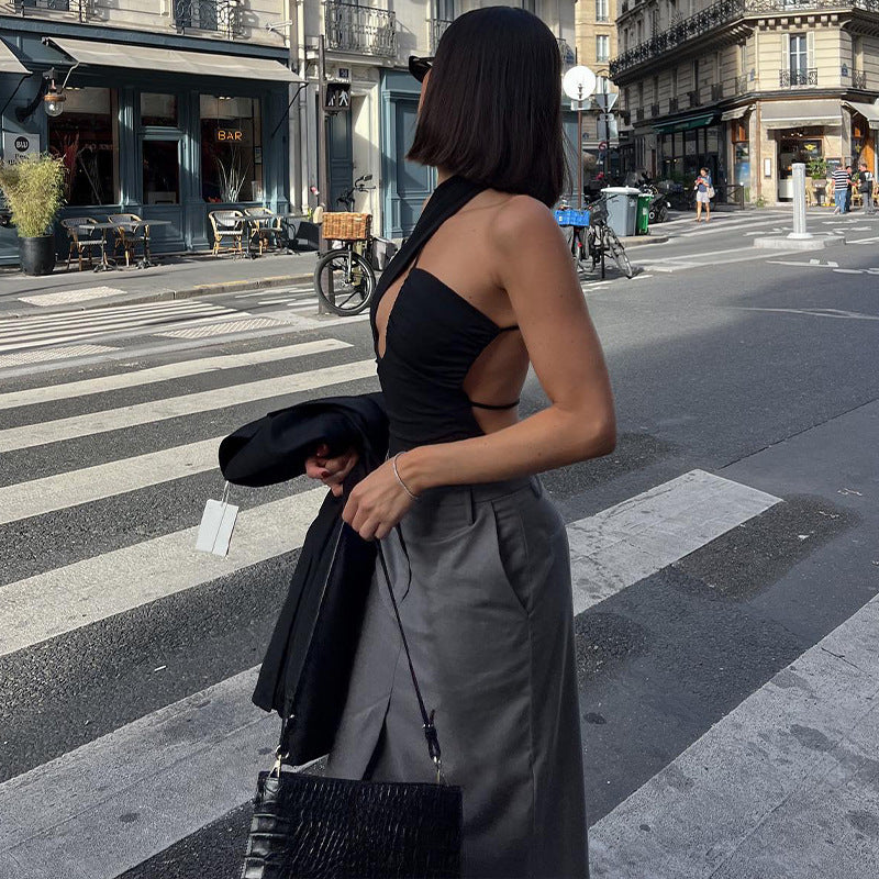 Fashion Personality Hot Girl Street Style Bottoming Slim Jumpsuit