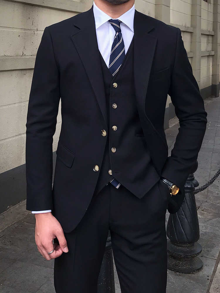 Nathan – Slim-fit Drie-delig Pak voor Heren