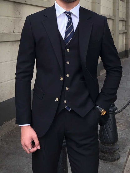 Nathan – Slim-fit Drie-delig Pak voor Heren