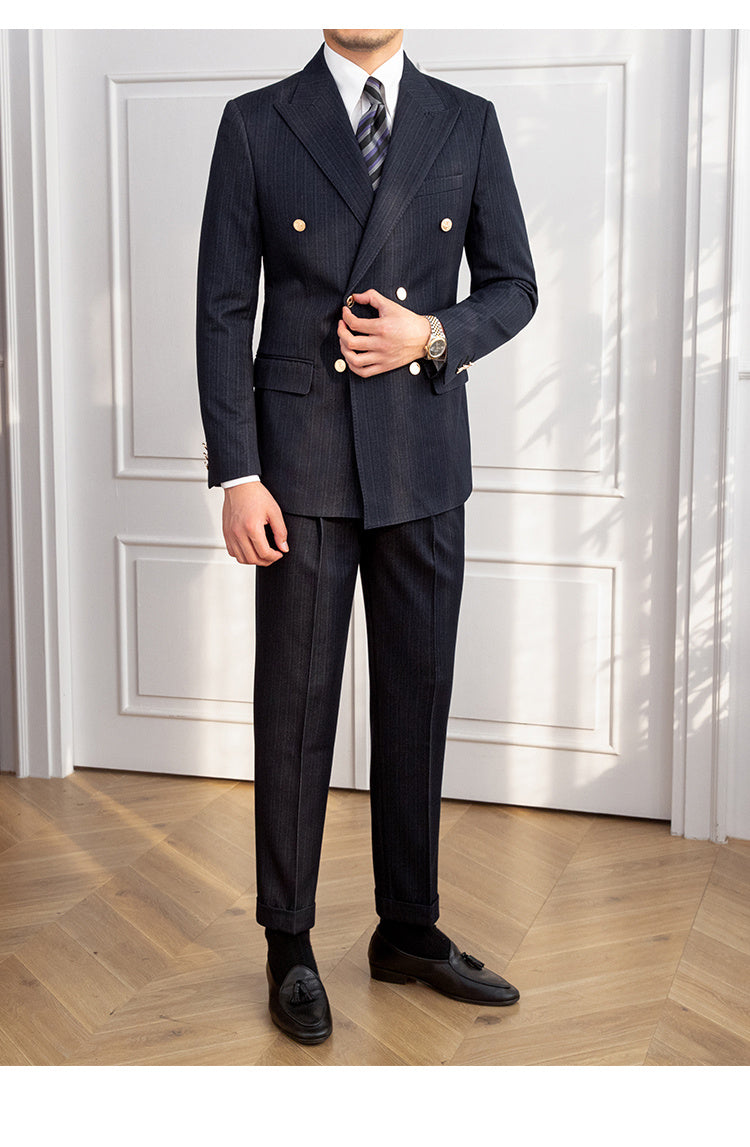 Stanley – Dubbel Geplooid Slim Fit Pak