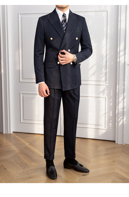 Stanley – Dubbel Geplooid Slim Fit Pak