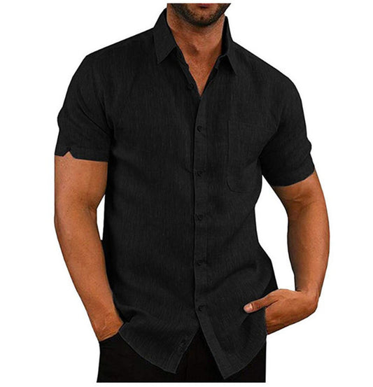 Lionel – Korte Mouwen Zomerse Effenshirts Losse Tops Tee