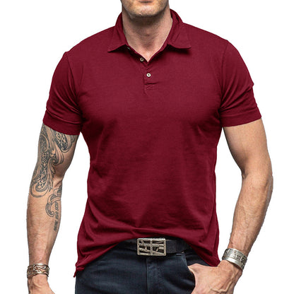 Henry – Effen Kleur Korte Mouw Polo Shirt