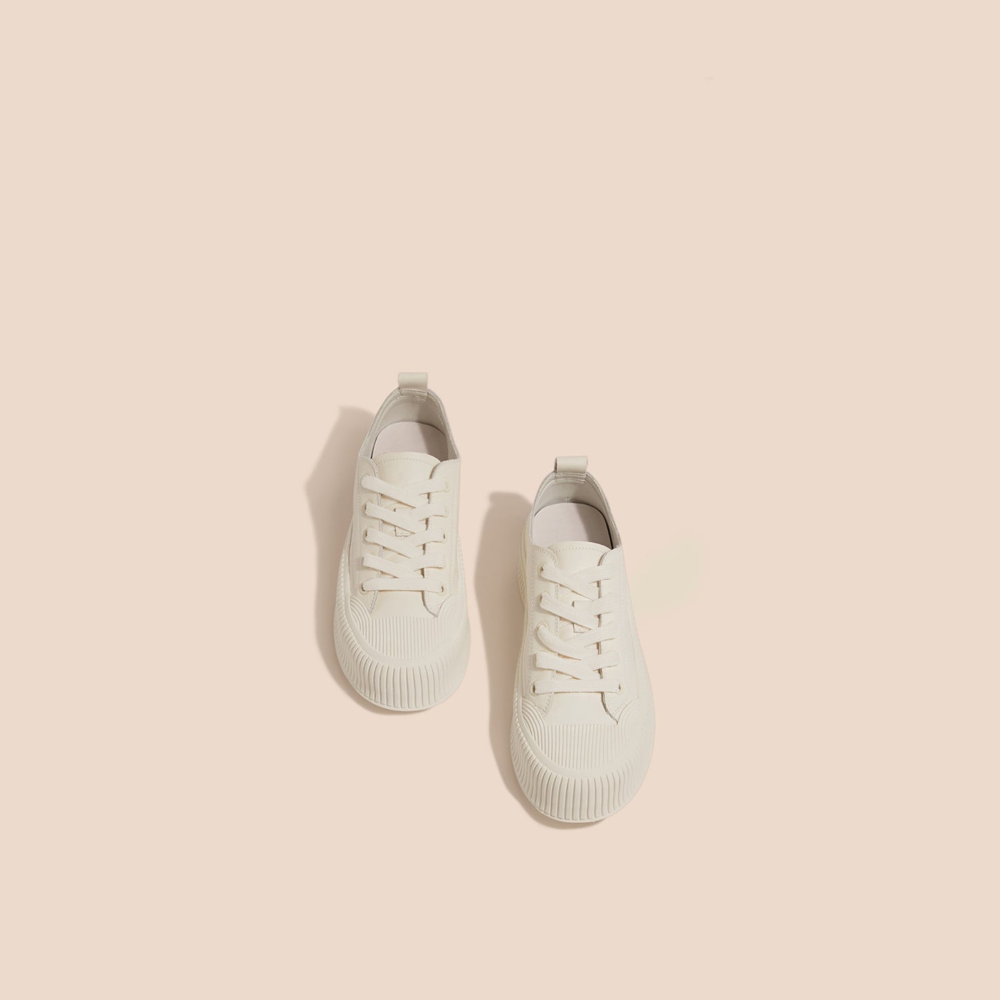 Victor – Casual Witte Vegan Leren Sneakers
