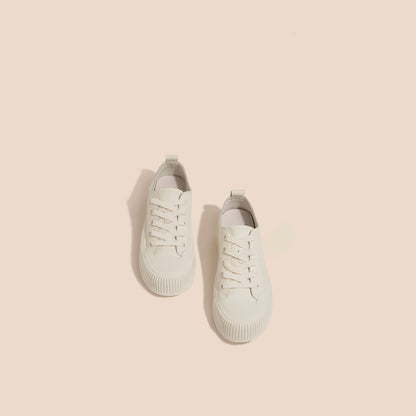 Victor – Casual Witte Vegan Leren Sneakers