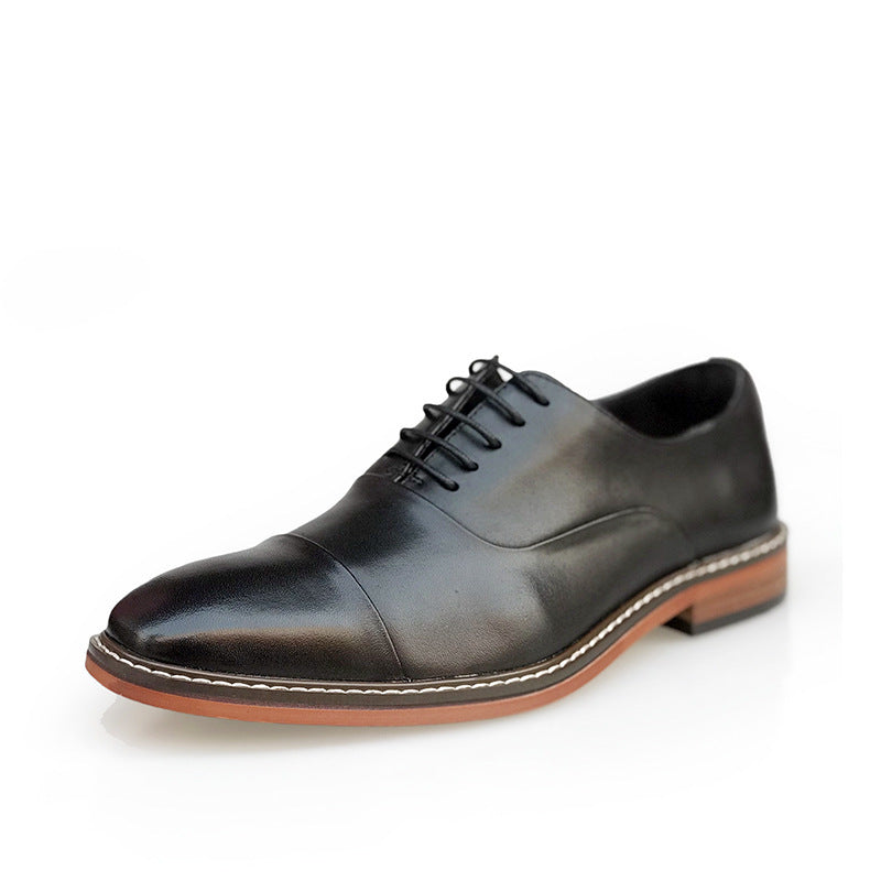 Jeff – Vintage Bruine Oxford Schoenen van Premium Vegan Leer