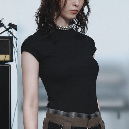 Abigail – Huidvriendelijk Slim Fit T-shirt met Korte Mouwen