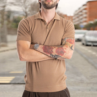 Sean – Korte Mouw Polo met Kraag voor Heren