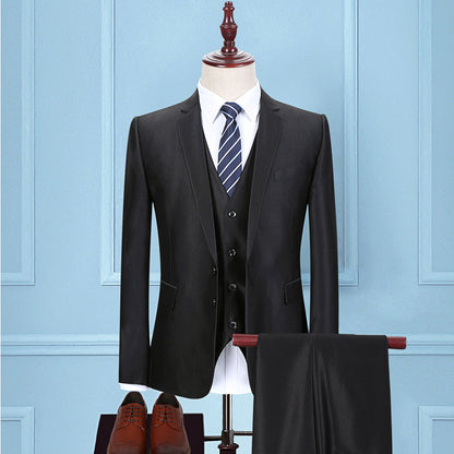 Brendan – Drie-delig Koreaans Slim Fit Pak voor Heren