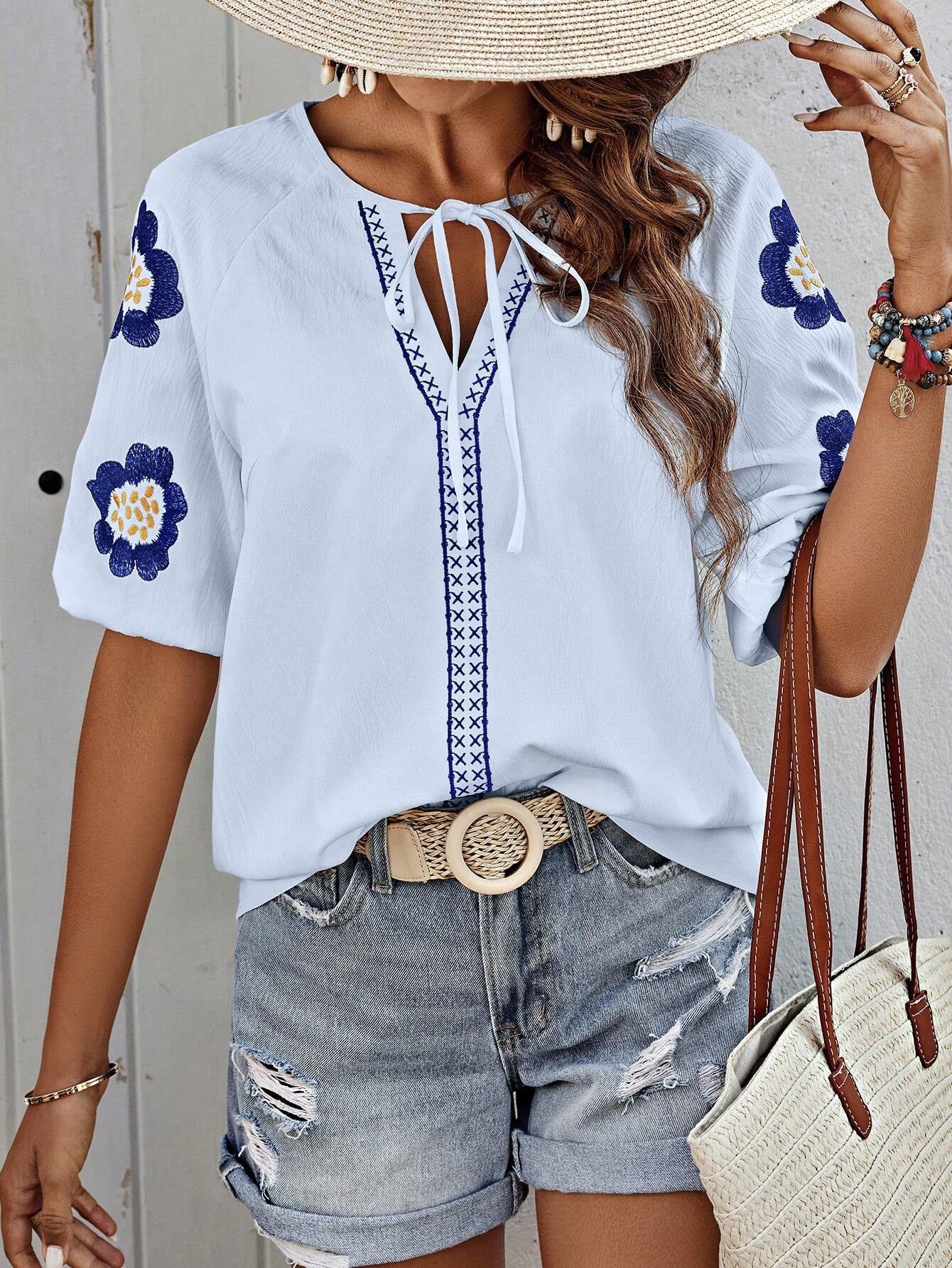 Long Sleeve Design Sense V-neck Loose Top