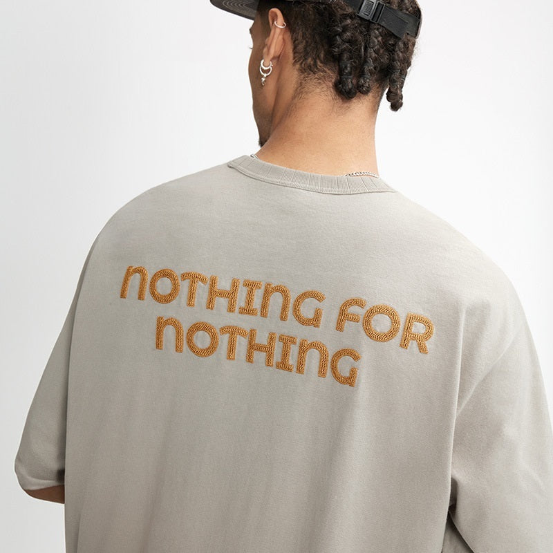 Kimberley – Geborduurd T-shirt met Retro Zware Stof