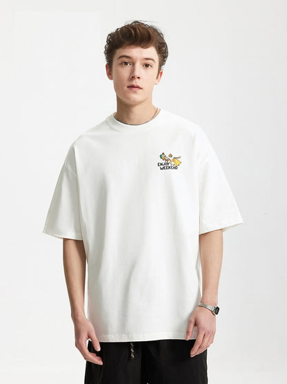 Leah – Outdoor Camping T-shirt met Landschapsprint