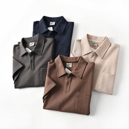 Simon – Losse Casual Polo van Katoen voor Mannen