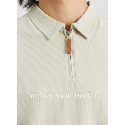 Danny – Mesh Wafel Poloshirt met Kraag