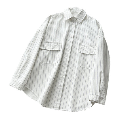 Natasha – Lange Mouwen Casual Overhemd met Zak Boyfriend Stijl