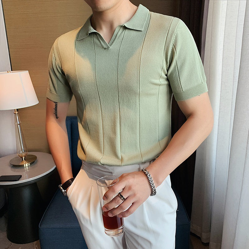 Joel – Zijdeachtig Korte Mouw Business T-shirt