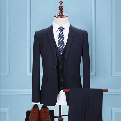 Brendan – Drie-delig Koreaans Slim Fit Pak voor Heren