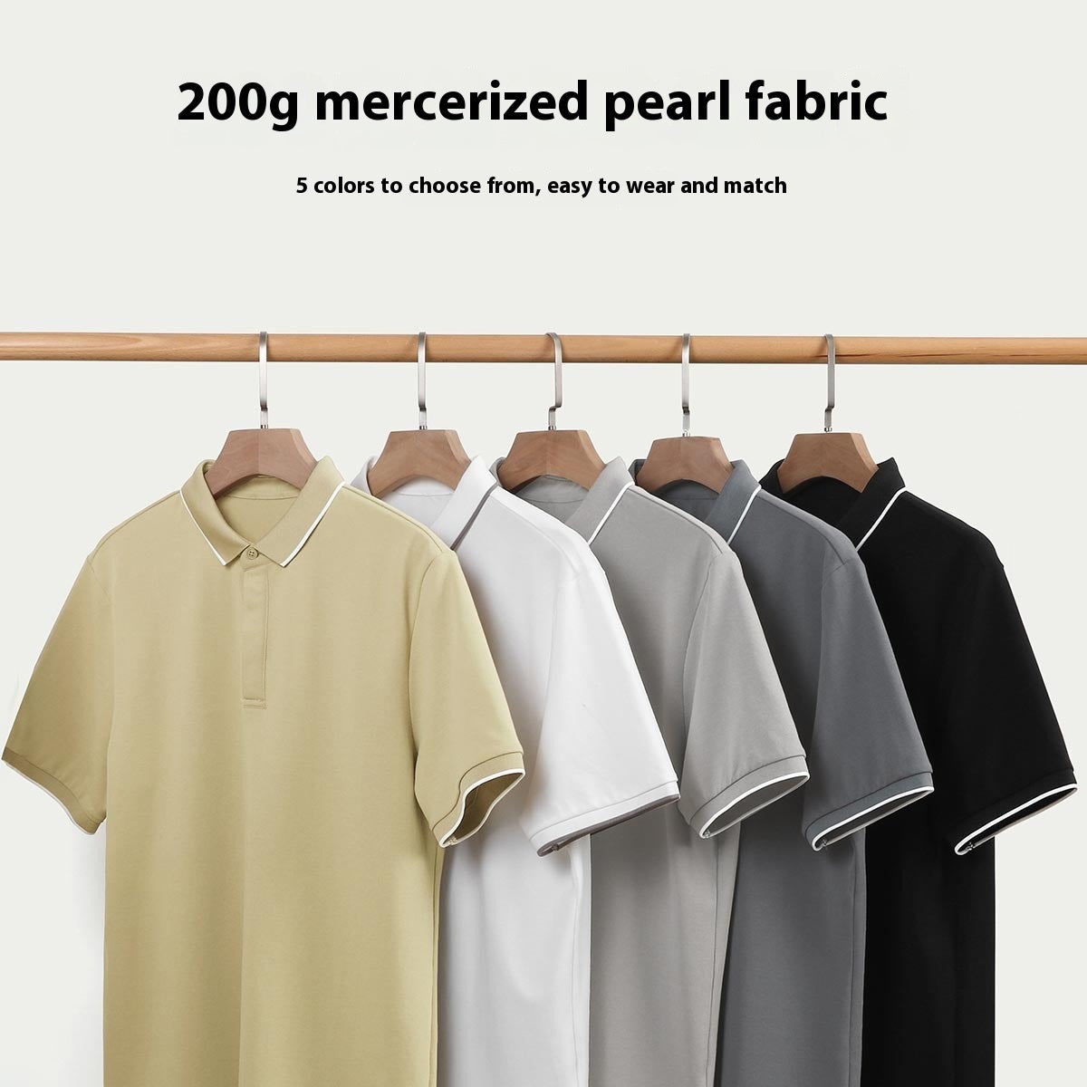 Kenneth – Gestreepte Polo met Contrasterende Kleur Kraag