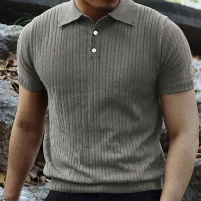 Kevin – Verticaal Gestreept Korte Mouwen Overhemd